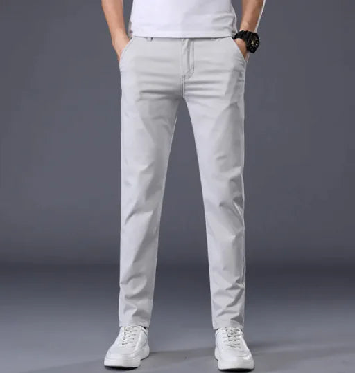 Sleek Slim-Fit Casual Pants